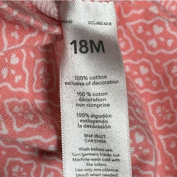 Carters Just One You Baby Girls Pink Turtle Jumpsuit Long Sleeve Size 18M - Picture 4 of 8